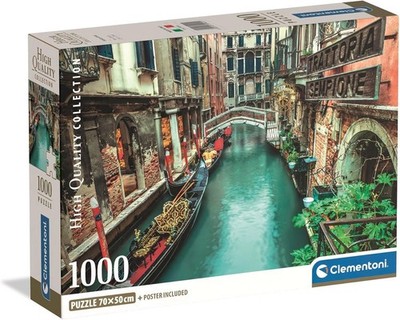 NEW Clementoni 39945 Venice Canal High Quality Collection 1000 Pc Jigsaw Puzzle