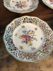 9 Schumann Bavaria Dresden Reticulated Floral 7.5 Inch Salad Plates Germany — photo 2
