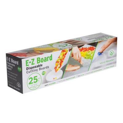 Mind Reader EZ Board Disposable Clear Plastic Cutting Board 20 sq ft