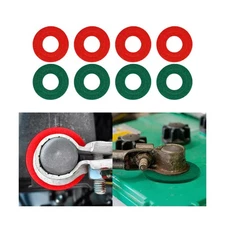 Battery Terminal Washers - Anti Corrosion, 8PCS, 4 Red & 4 Green