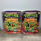 SET OF 2 Vintage TMNT Ninja Turtles Figure Collectors Carrying Case 1988
