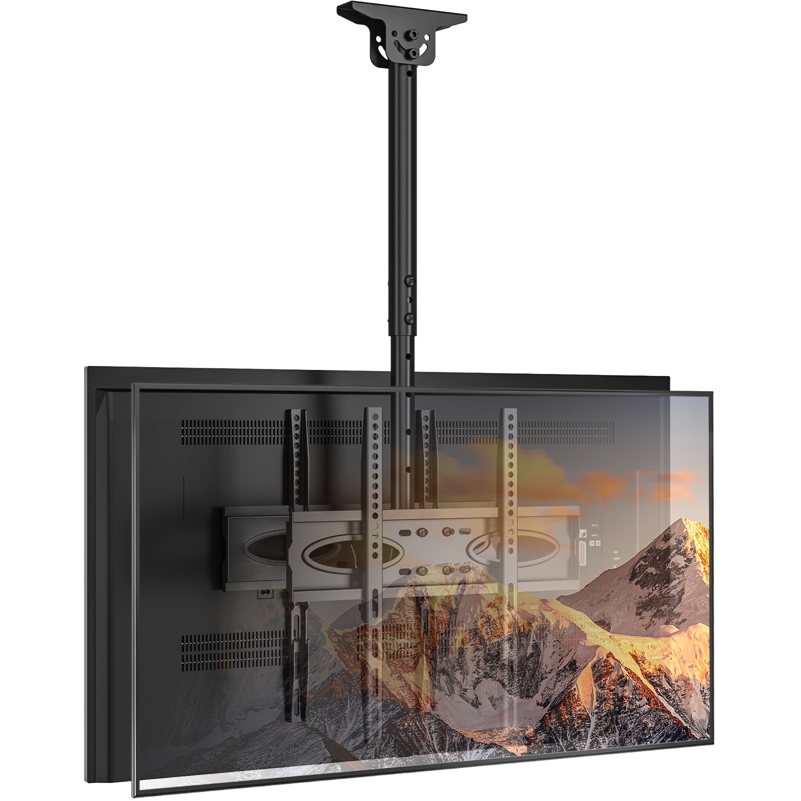 Doul Hanging Ceiling TV Mount Bracket Fits 26-65 inch TVs,  Adjustable Black New