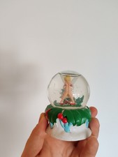 Tinker Bell Disney Small Christmas Holly Snow Globe used but in good condition