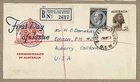 Australia 1952  Royal Generic 1/0½d KGVI 2/6d Registered SYDNEY UNIVERSITY FDC