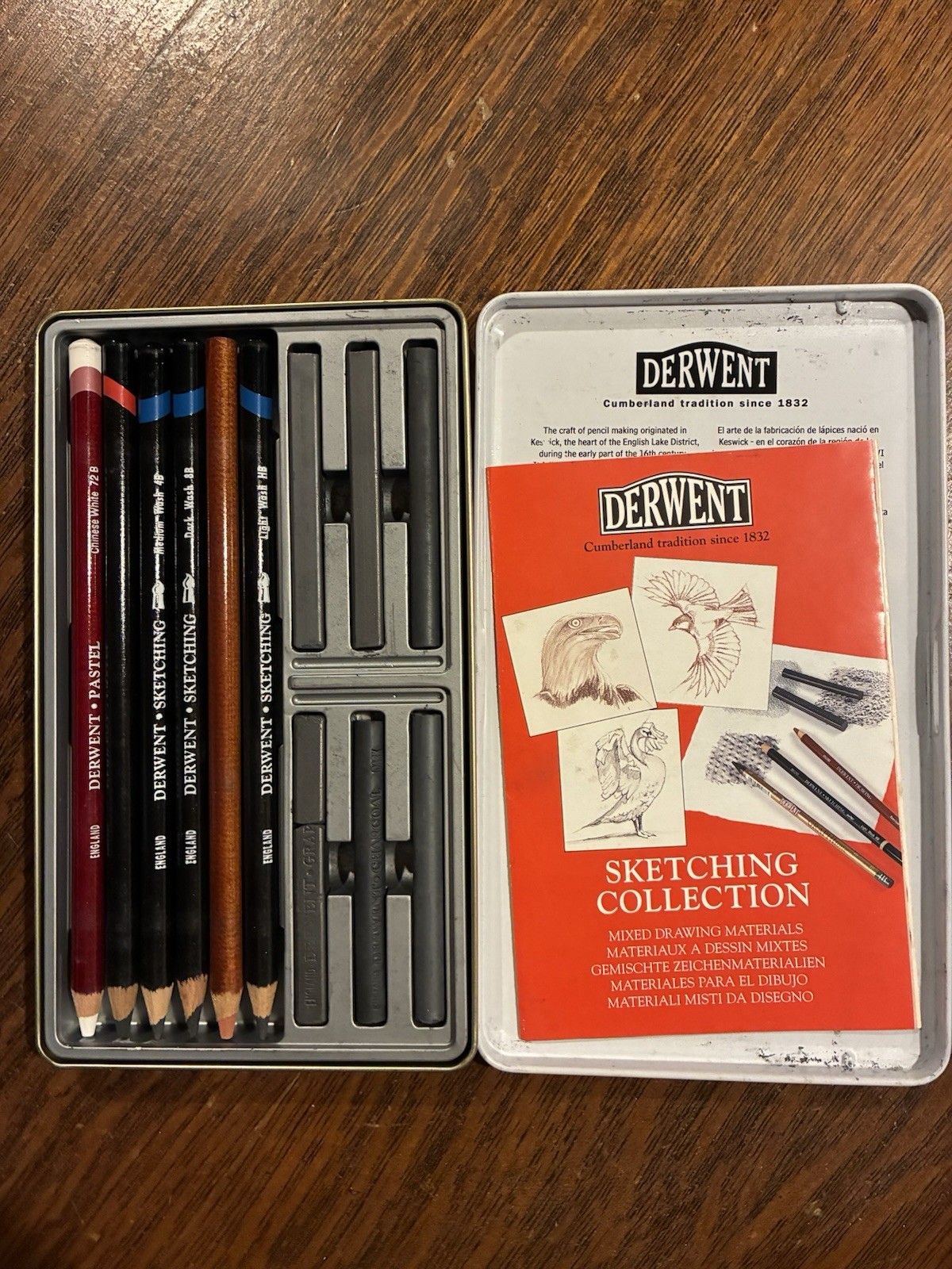 Derwent Sketching Collection Metal Tin 12 Count