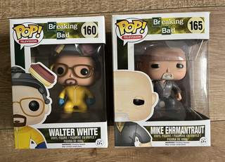 BREAKING BAD FUNKO POPS WALTER WHITE HAZMAT & MIKE EHRMANTRAUT RARE VAULTED