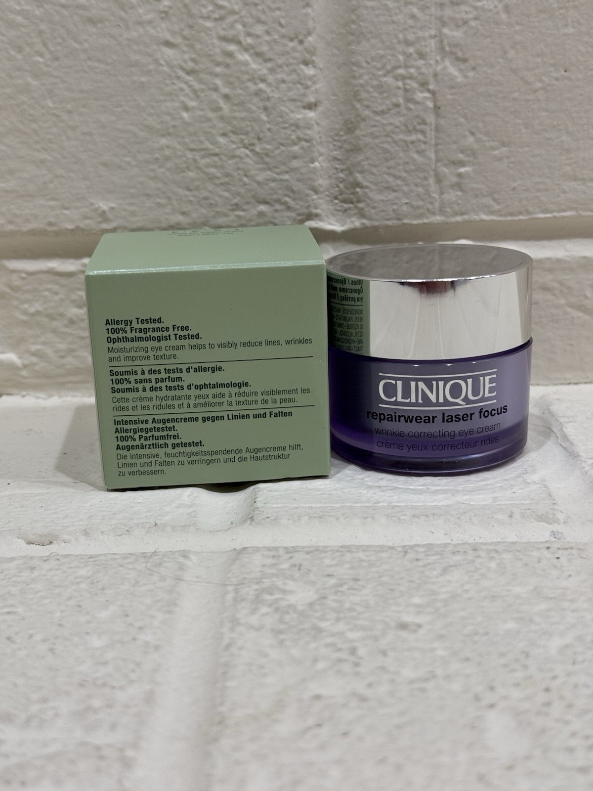 Clinique Repairwear Laser Focus Wrinkle Correcting Eye Cream 1.0 oz/30 ml, NWB