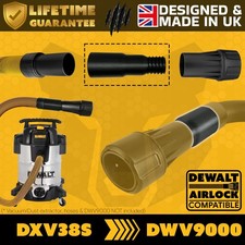 DeWalt DXV38SC Vacuum Dust Extractor to DWV9000 Airlock Adapter Connector