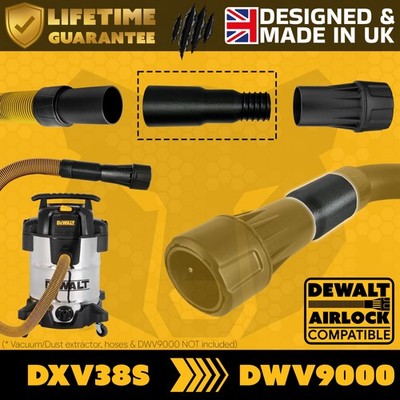 DeWalt DXV38SC Staubsauger auf DWV9000 Airlock Adapter Anschluss