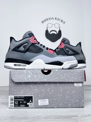Taglia 12 Nike Air Jordan 4 Retro Infrared DH6927 061 OG IV usate
