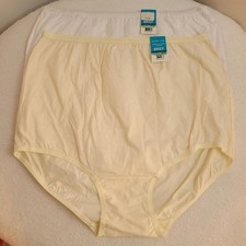 2pk Vanity Fair Classic Cotton Full Cut Granny Brief Panties Size XL