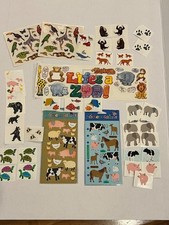 Vintage Animal Scrapbook Stickers Lot   Mrs. Grossman, Stickopotamus, Creative M