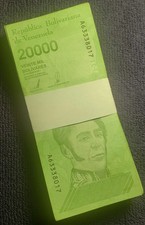 Venezuela 20000 Bolivar Soberano, 2019, P-110, Used X 100 PCS Bundle Pack