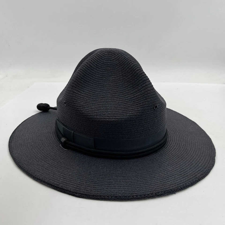 Genuino Lawman Milán Azul Sombrero de Policía Policía Estatal Correa de Cuero 7 1/4 Foto 4 de 4