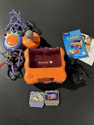 VTech V.Smile TV Learning System Console Bundle w/ Controller & Games, 2004