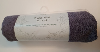 Gaiam Quick Drying Yoga Mat Towel - Purple (Pack of 1)