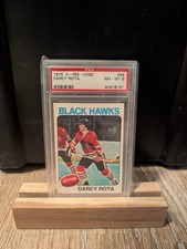 1975 O-Pee-Chee Darcy Rota #66 PSA 8 NM-MT Pop 13, 13 Higher Black Hawks