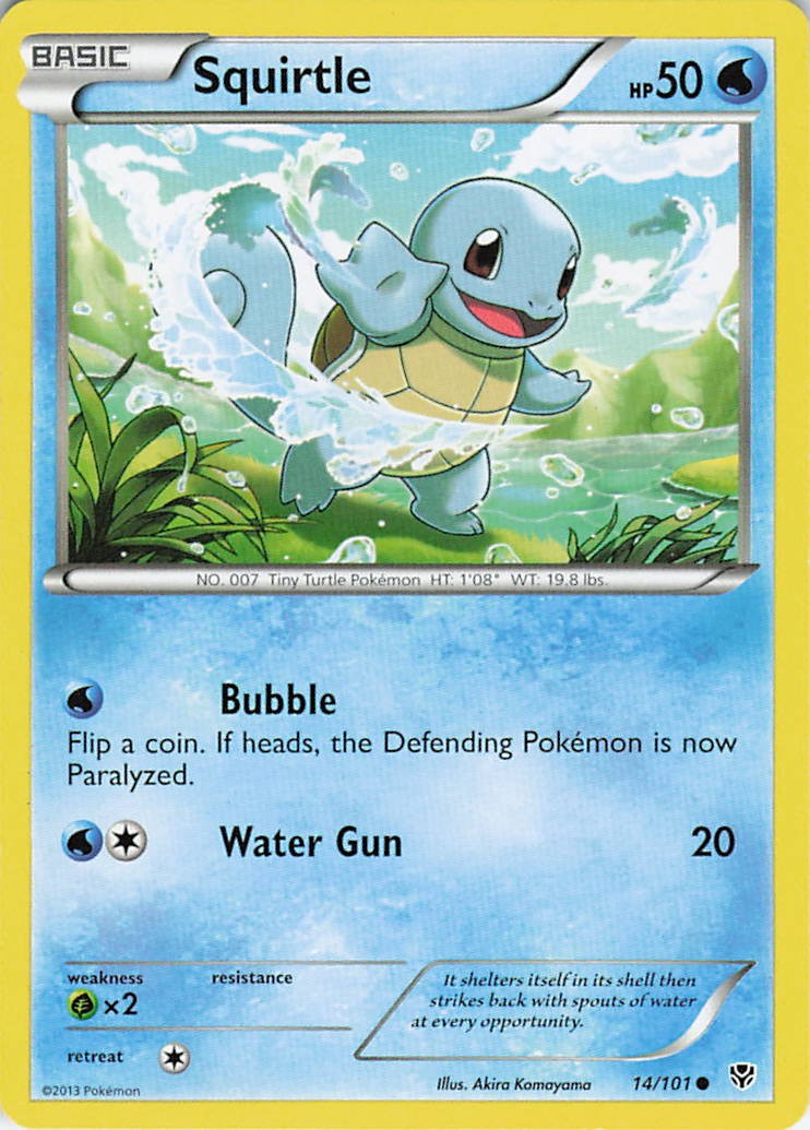 Squirtle Normal Common Plasma Blast 14/101 LP