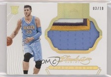 2014-15 Panini Flawless Rookie Patch Gold 3/10 Jusuf Nurkic #RP-JN Patch 3d3