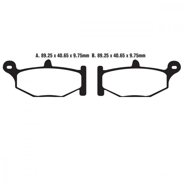 Bremsbelag BremsbeläGe EBC FA419V Hinten FüR Suzuki GSX-R 600 UF Bj. 2009-2010-image