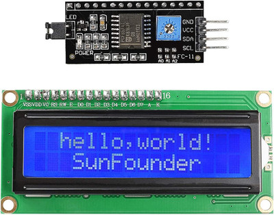 IIC/I2C/TWI LCD1602 Display Module Compatible with Arduino and Raspberry Pi