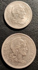Spain, Civil War, Euzkadi, Or The Viscayan Republic, 1 & 2 Pesta Coins.