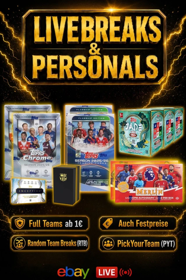 ⚽ Boxbreaks, Einzelkarten & Personals | Pick Your Team (PYT/PYP)