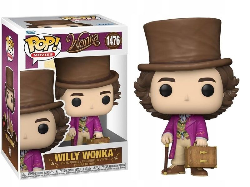 Funko Pop! Figura de vinilo coleccionable Willy Wonka 1476 Film Wonka nueva en caja