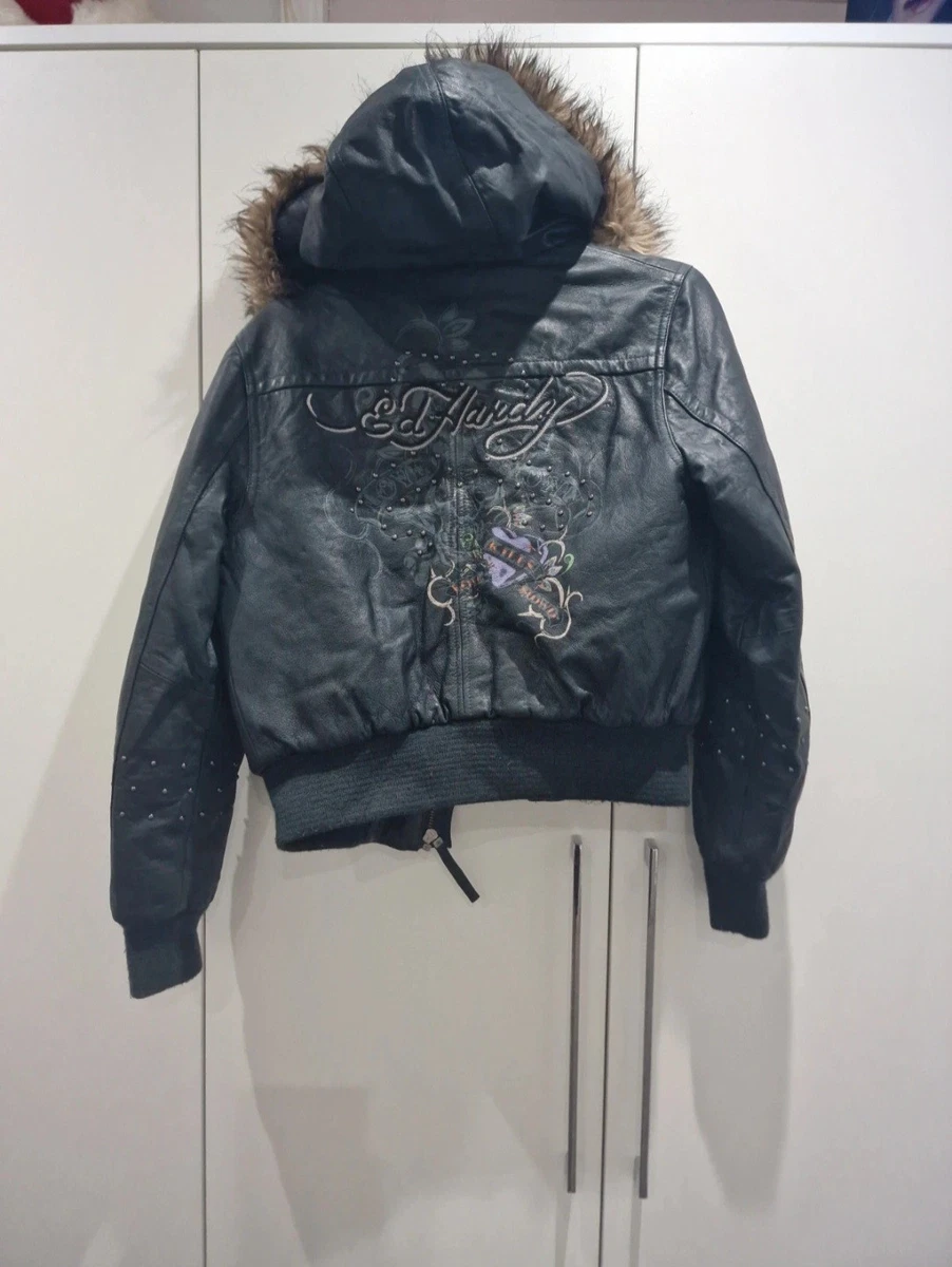 Ed Hardy Leather Jacket products for sale | eBay UK