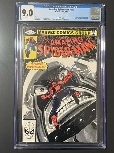 Amazing Spider-Man #230 vs JUGGERNAUT battle 1982 4th MADAME WEB Movie CGC 9.0