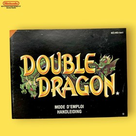 Lot Trilogie Double Dragon jeu cartouches Nintendo NES, 2 notices