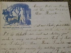 1861 Nov. Civil War Soldier's Letter Camp Babs Poolville MD ILLUSTRATED *RARE*