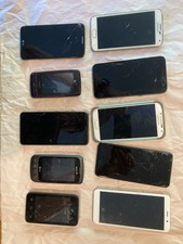Lot of 10 Smartphones  Feature Phones Samsung LG Maze - Power On - Triage Ready