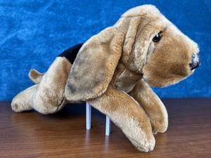 Lelly Venturelli Bloodhound Dog Puppy Plush Weighted Beans 16" - Rare - READ