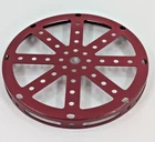 Vintage Bordeaux Red Edge Meccano Circular Plate
