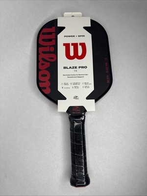 Wilson Blaze SF Pro 13mm Pickleball Paddle 4 1/4inch Raw Carbon surface