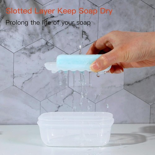 Soap Bar Holder 1 Pack, Travel Soap Container with Lid, Portable Soap Holder - Picture 2 of 5