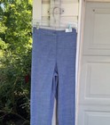 NWT Talbots Pretty Blue 100% Cotton Perfect Crop Hem Buttons 22W — photo 2