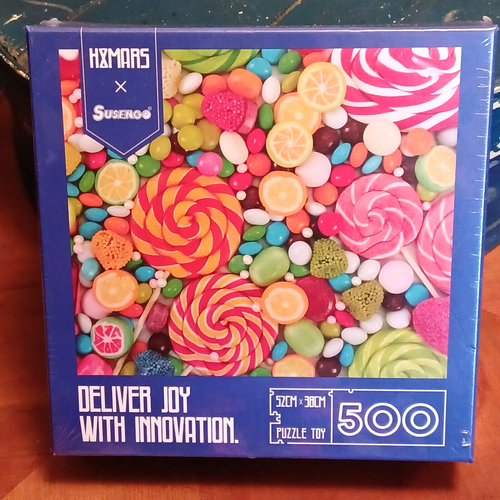 Puzzle 500 Stck. Spielzeug Süßigkeiten Lolli Pops Kaugummi Tropfen Neu Versiegelte Box Susengo - Bild 2 von 10