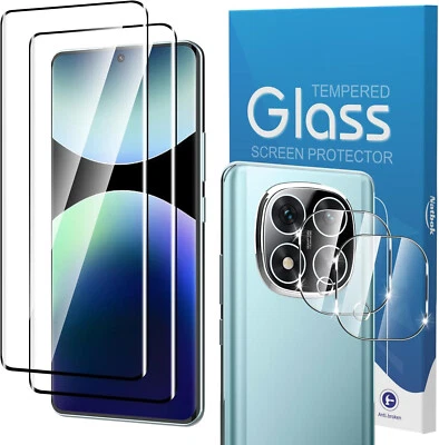 BNBUKLTD For Xiaomi Redmi Note 14 Pro 4G 5G + Plus Glass Screen Protector & Camera lens