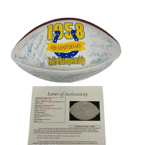 JOHNNY UNITAS Signed 8x10 Photo PSA/DNA COA Graded Gem Mint 10  display picture 1