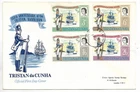 BRITISH TRISTAN DA CUNHA to GREAT BRITAIN Used FDC Boats Ships