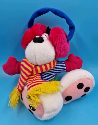 Diddl Maus Weiß mit Ohrwärmern Schal & Kleidung Plüsch 33 cm Depesche