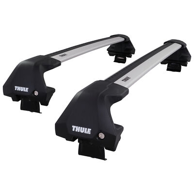 Thule WingBar Edge Silver Aluminium Roof Bars Set to fit Audi A3 Door 8P  03-12 UK