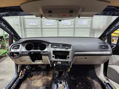 15-21 Volkswagen Golf Dashboard Panel Dash Pad Black and Tan OEM 5GM857003FHR6