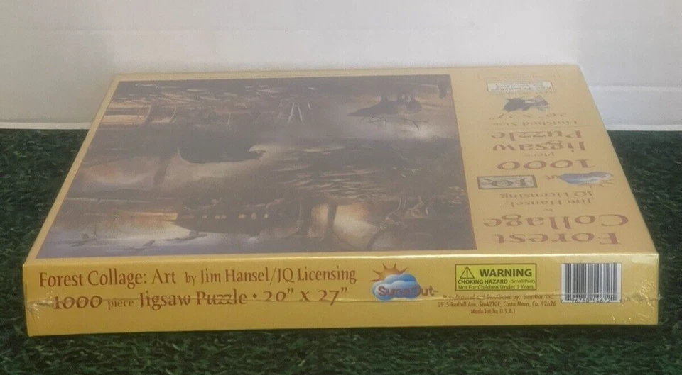 1000 Piece Puzzle by SunsOut FOREST COLLAGEArt by JIM HANSEL - NEW/SEALED - Image 3 of 4