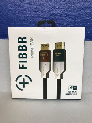 FIBBR Prime-B8K 1.5M 8K HDMI AOC Cable New Sealed