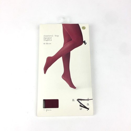 Control Top Opaque Tights Bing Cherry Red M/L Target a New Day NWT