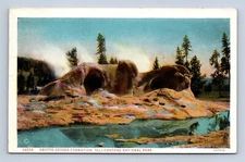 14029 Grotto Geyser Formation Yellowstone National Park Postcard Unposted