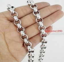 1Meter Lot Stainless steel Huge 12mm Round Rolo Chain Jewelry finding Chain DIY